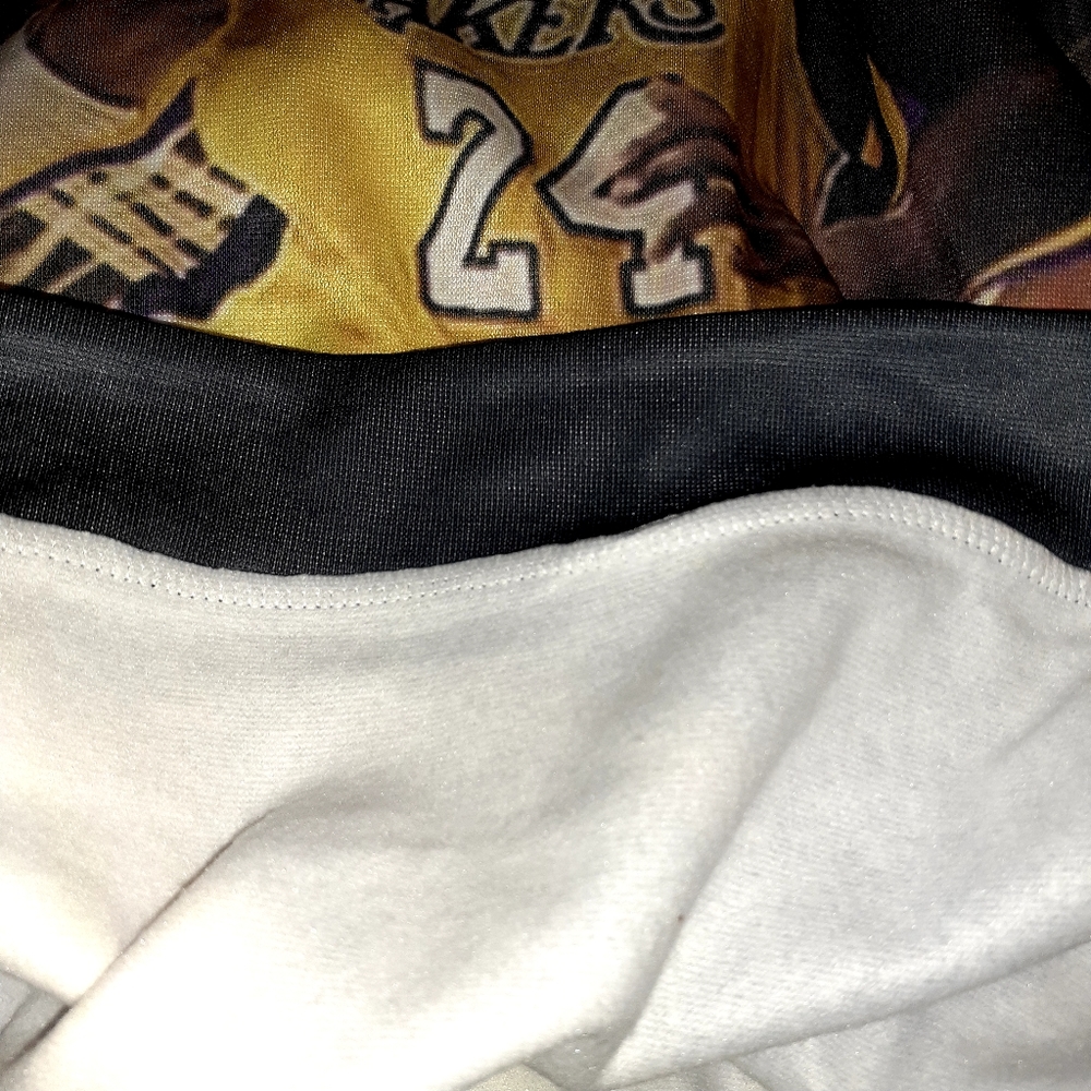 NBA KOBE BRYANT 24 LA LAKERS LIGHTWEIGHT SWEATSHIRT HOODIE SZ L MICROFIBER NWOT - Picture 5 of 7